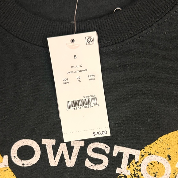 Yellowstone Dutton Ranch Black Crew Neck Long Sleeve Roughedge Sweatshir… - Picture 5 of 7